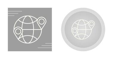 Globe Location Vector Icon