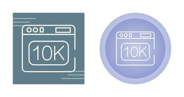 10k Vector Icon