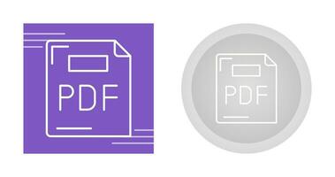 icono de vector de pdf