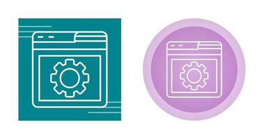 Browser Setting Vector Icon