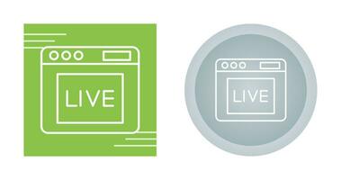 Live Vector Icon