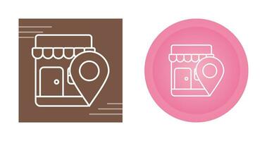 Shop Location Vector Icon