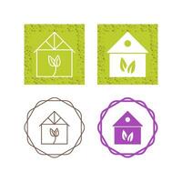 Green House Vector Icon