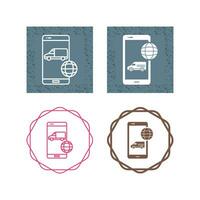 Online Logistics Vector Icon