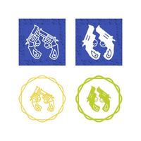 Two Guns Vector Icon