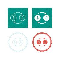 Dollar to Pound Vector Icon