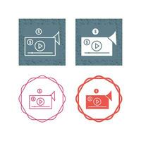 icono de vector de marketing de video