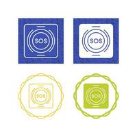 Emergency Button Vector Icon