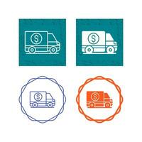 Money Truck Vector Icon