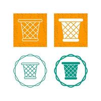 Paper Bin Vector Icon