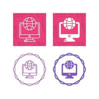 Lcd Globe Vector Icon