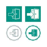 Exit Door Vector Icon