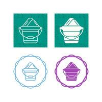 Sand Bucket Vector Icon