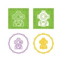 Diving Helmet Vector Icon