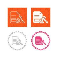 Legal Paper Vector Icon