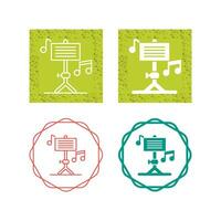 icono de vector de educación musical