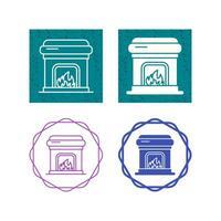 Fireplace Vector Icon