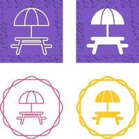 Camping Table Vector Icon