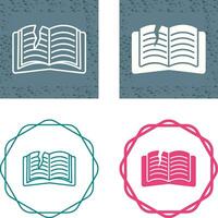 Teared Book Vector Icon