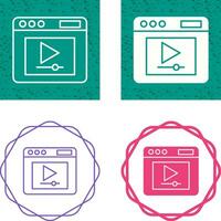 Video Player Vector Icon
