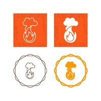 Fire Pollution Vector Icon