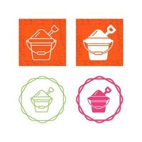 Sand Bucket Vector Icon