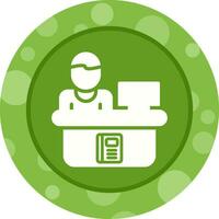 Library Reference Desk Vector Icon
