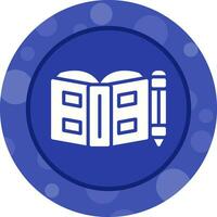 Open book with pen Vector Icon