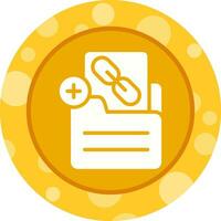 Document Insert Link Vector Icon