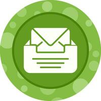 Inbox with envelope Vector Icon