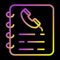 Phone Book Vector Icon