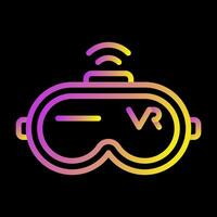 Virtual Reality Headset Vector Icon