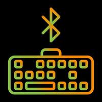 Bluetooth Keyboard Vector Icon