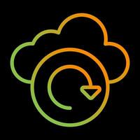 Cloud Backup Vector Icon