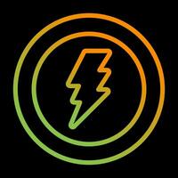 Lightning bolt Vector Icon