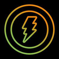 Lightning bolt Vector Icon