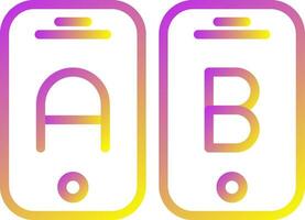 A B Testing Vector Icon