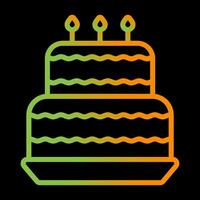 Birthday cake Vector Icon