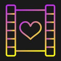 Love story movie Vector Icon