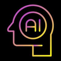 Artificial Intelligence Vector Icon