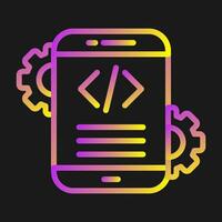 Mobile App Development Vector Icon