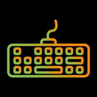 icono de vector de teclado