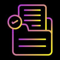 Document Check Vector Icon