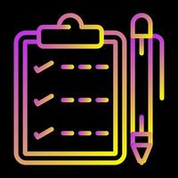 Notepad with pen Vector Icon