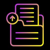 Document Upload Vector Icon