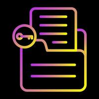 Document Unlock Vector Icon