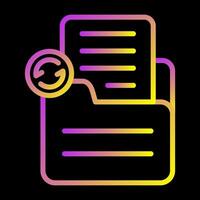Document Sync Vector Icon