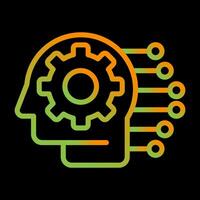 Machine Learning Vector Icon