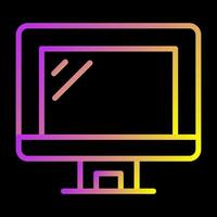 Computer Monitor Vector Icon