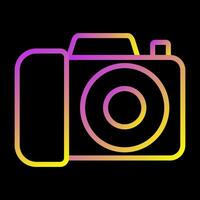 icono de vector de cámara dslr